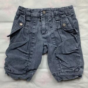 Yes Jeans Girls Denim Shorts Charcoal Light Wash Size 7